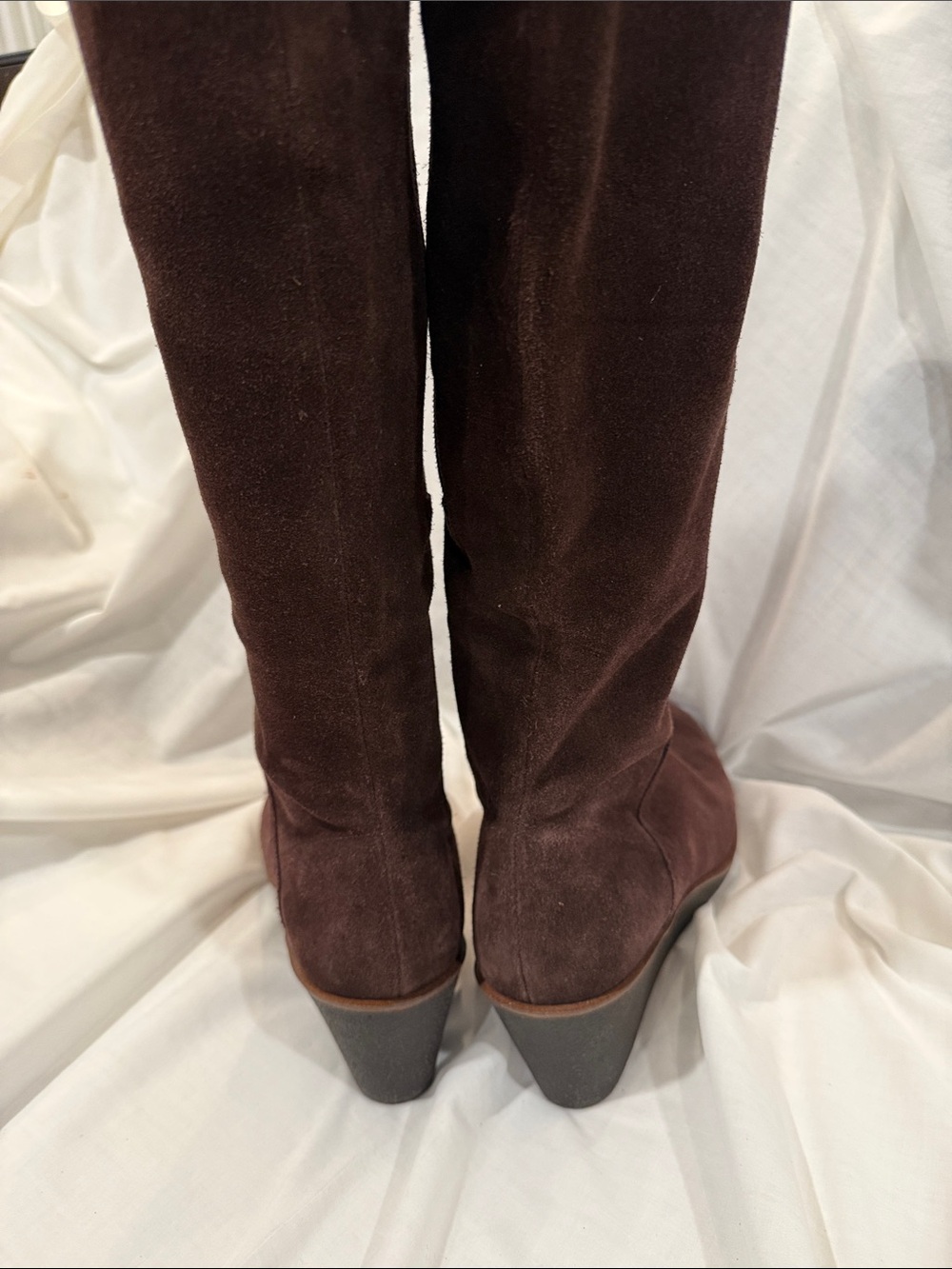 Aerosoles Women's Tall Suede Knee-High Boots - Dark Brown - Picture 5 of 10